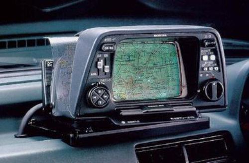 A Gyrocator mounted to a dashboard