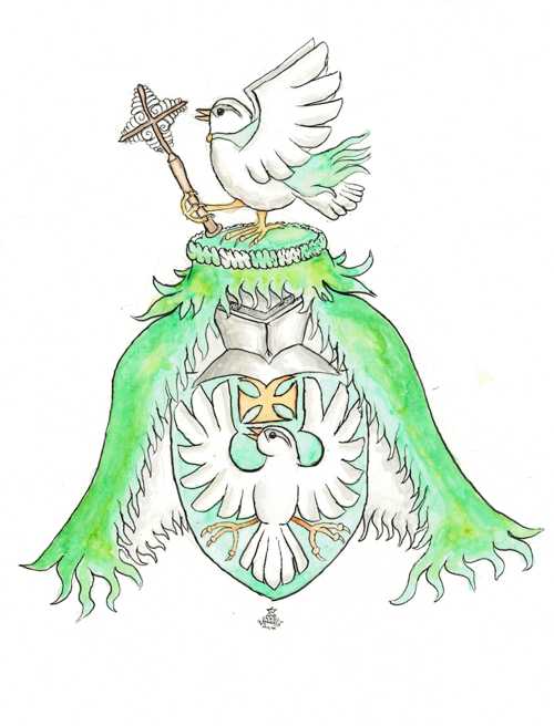 The coat of arms of TheRomanRuler.